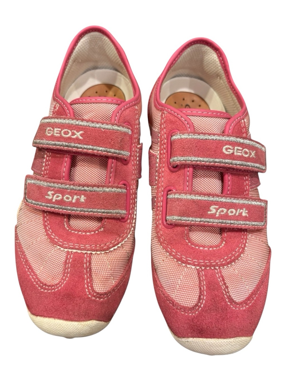 Geox Respira Sport Girls Sneakers Size 2 EU 33 Pink EUC